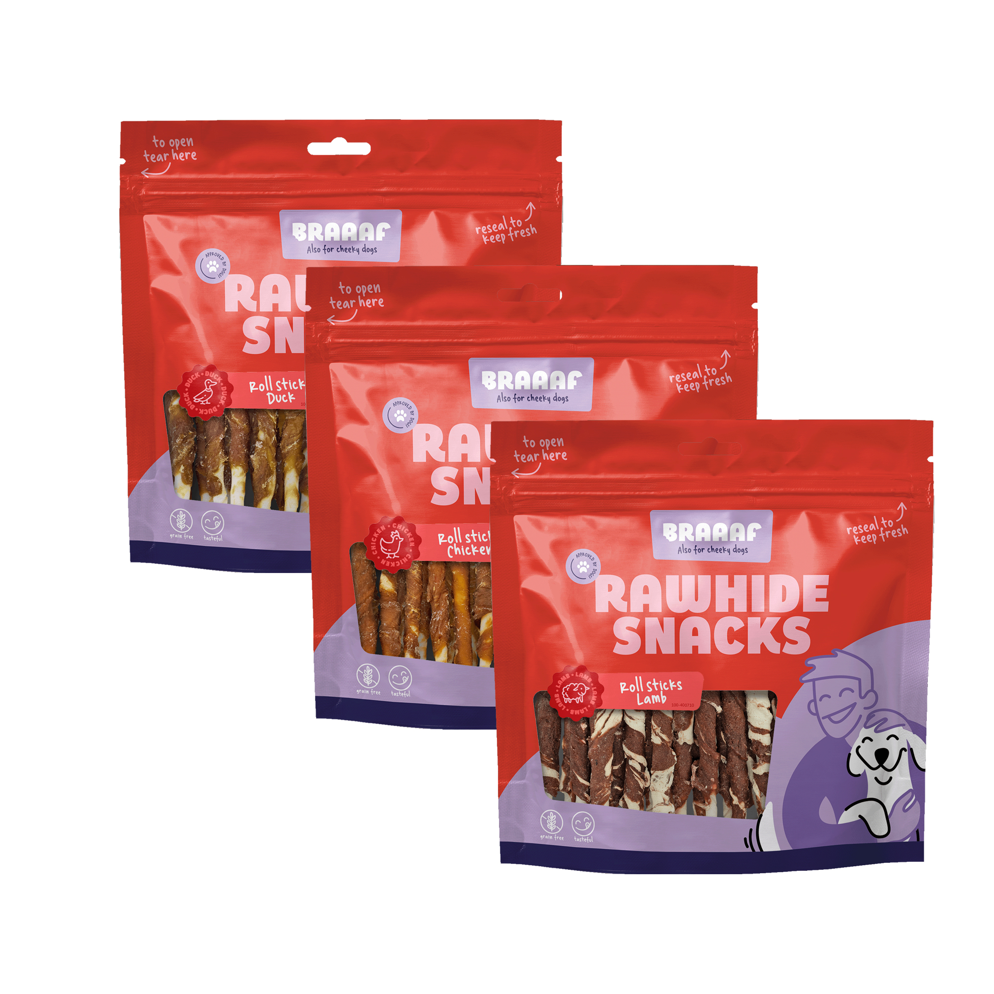 Braaaf Roll Sticks
