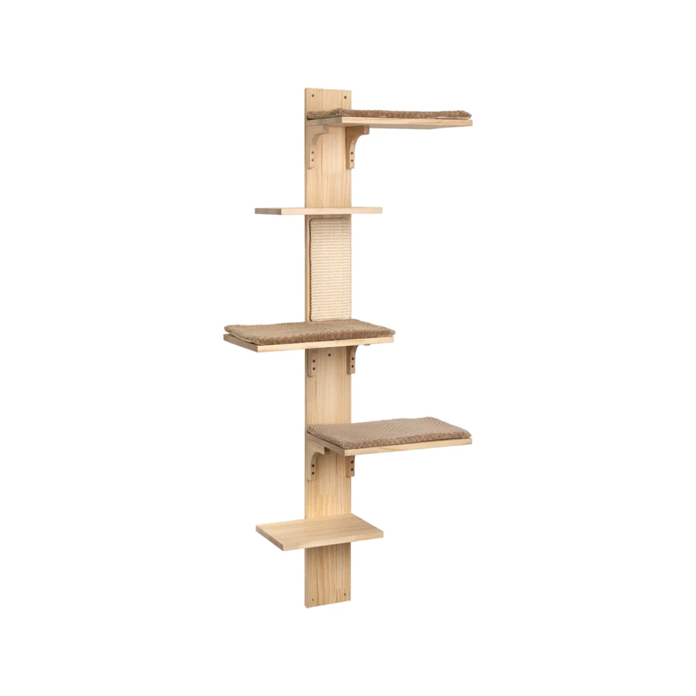 Kerbl Wandkrabpaal Timber - grijs