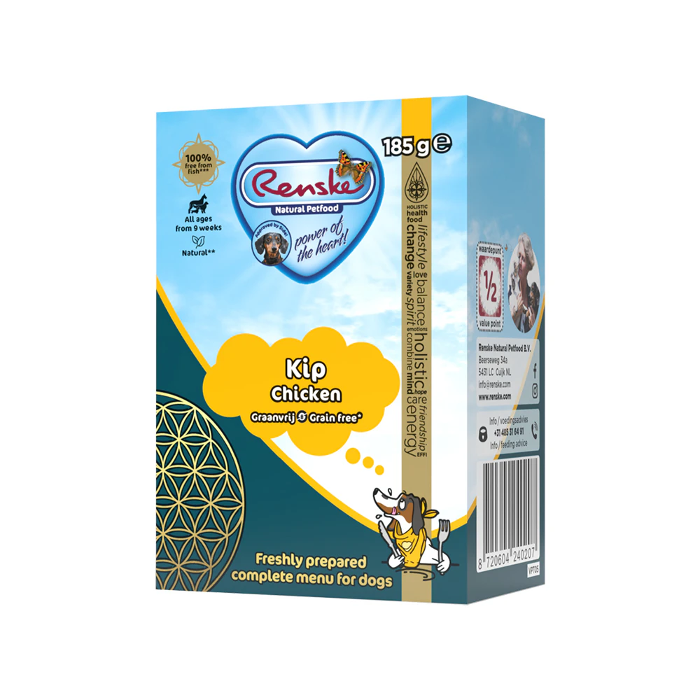 Renske Verse Maaltijd Bezzbożowy Pies - Kurczak - 6 x 185 g
