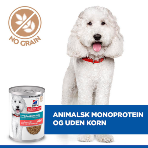 Hill's Science Plan Hypoallergenic Adult Hundefoder Laks – Dåse
