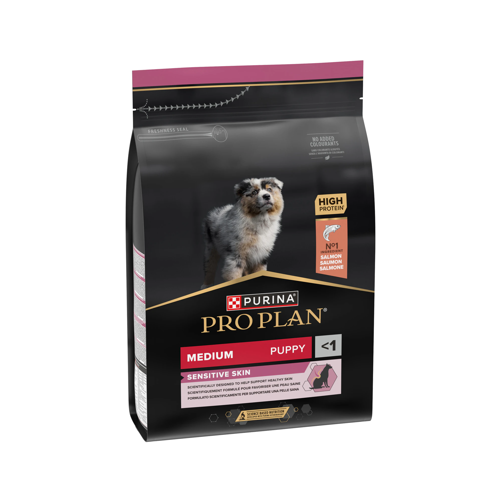Purina Pro Plan Sensitive Skin Medium Puppy - Saumon - 3 kg