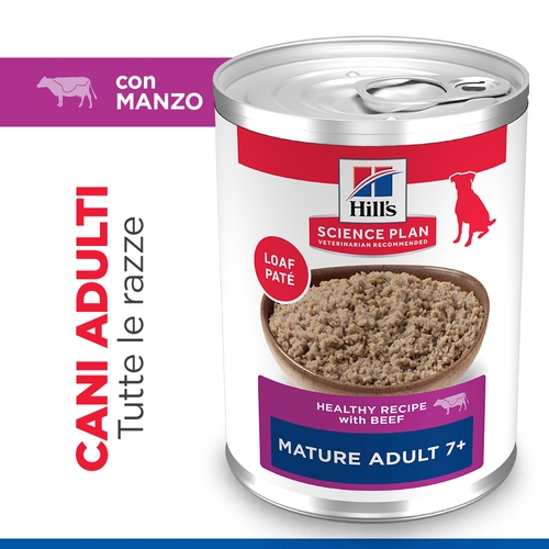 Hill's Science Plan Medium - Mature Adult 7+ - Manzo - Lattina
