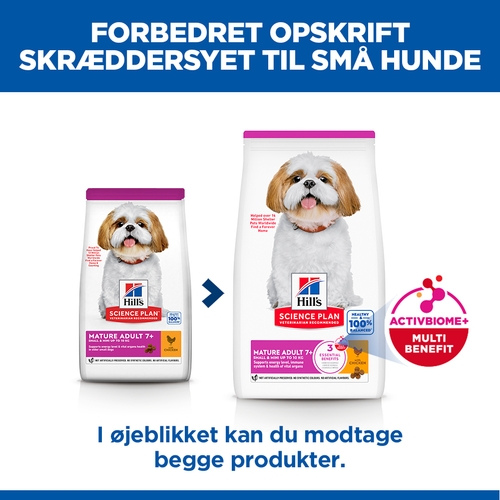 Hill's Science Plan Mature/Adult Small & Mini Hundefoder - Kylling
