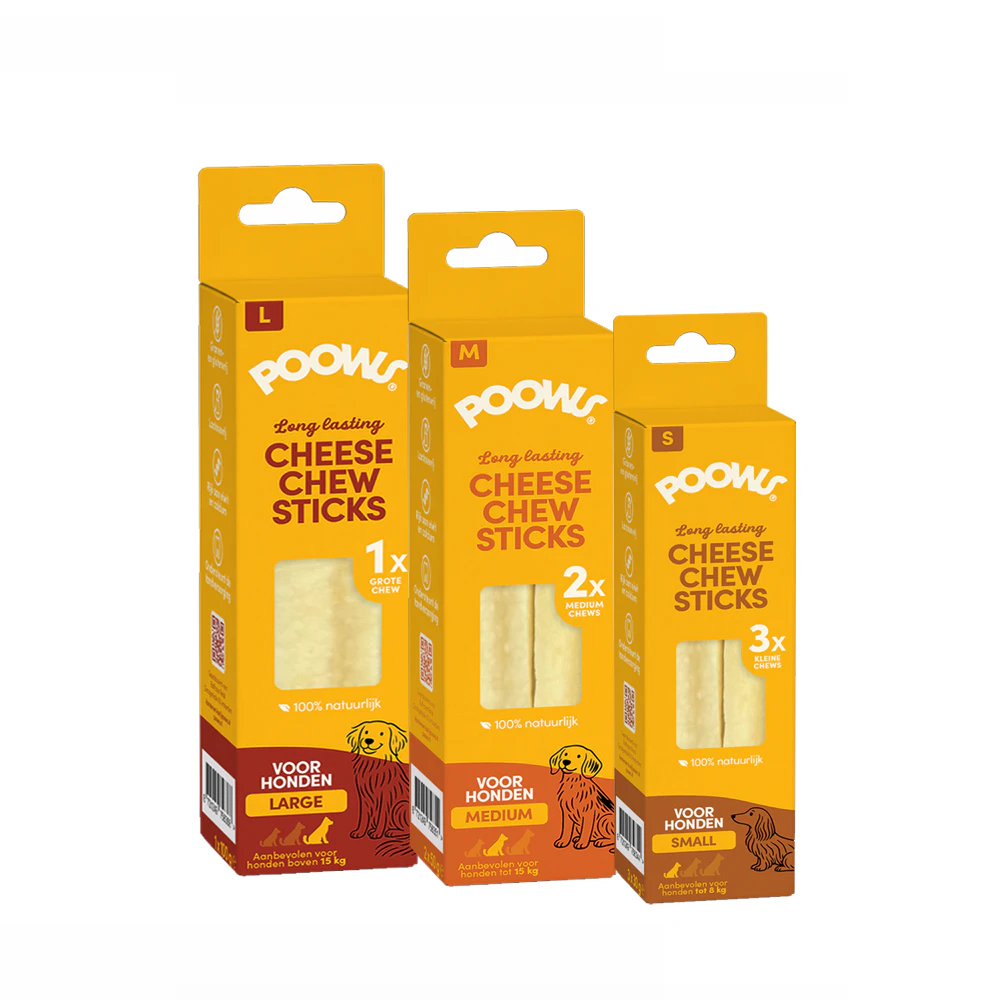 Poows Chew Sticks Cheese - Dog