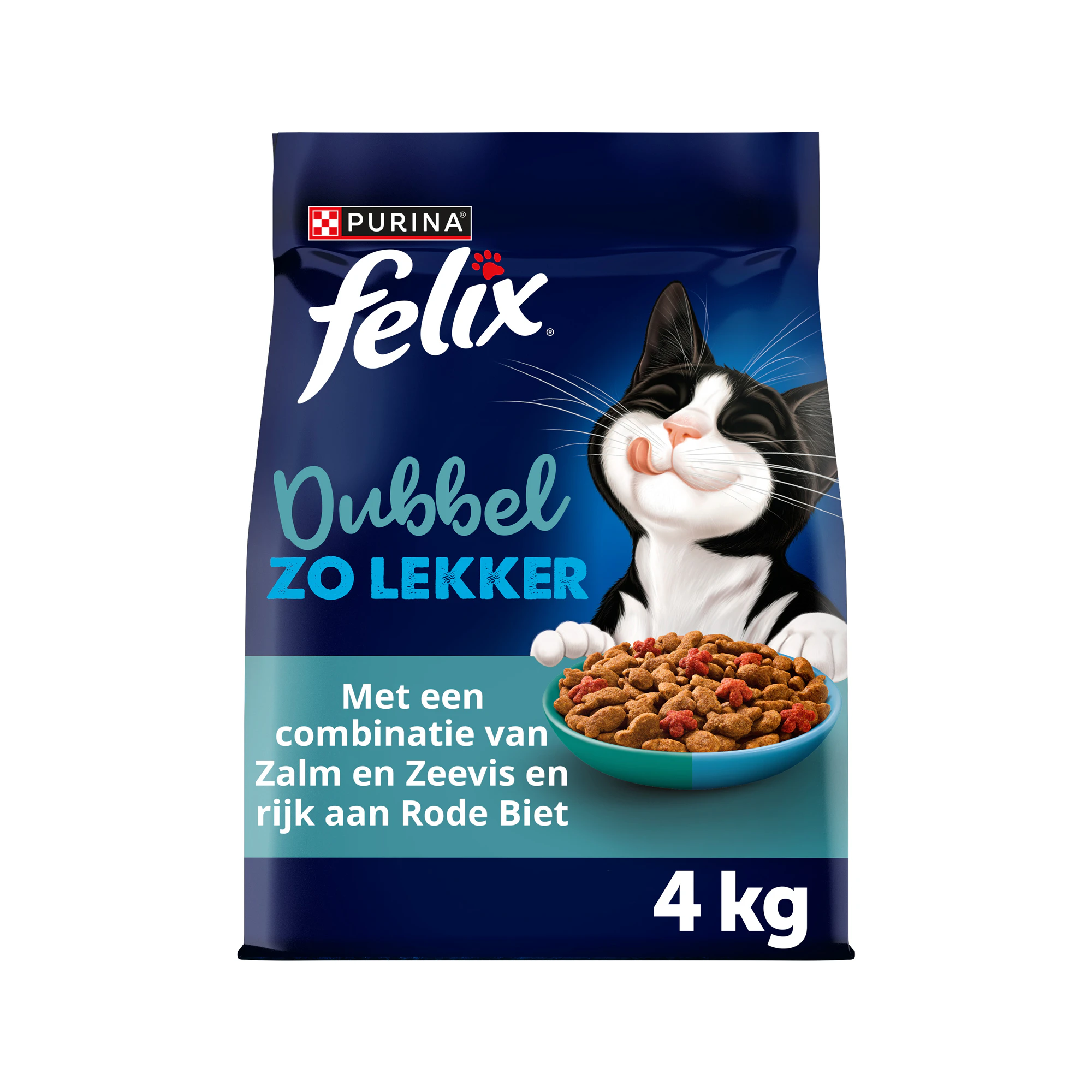 Felix Dubbel Zo Lekker - Adult - Zalm en Zeevis - 4 kg