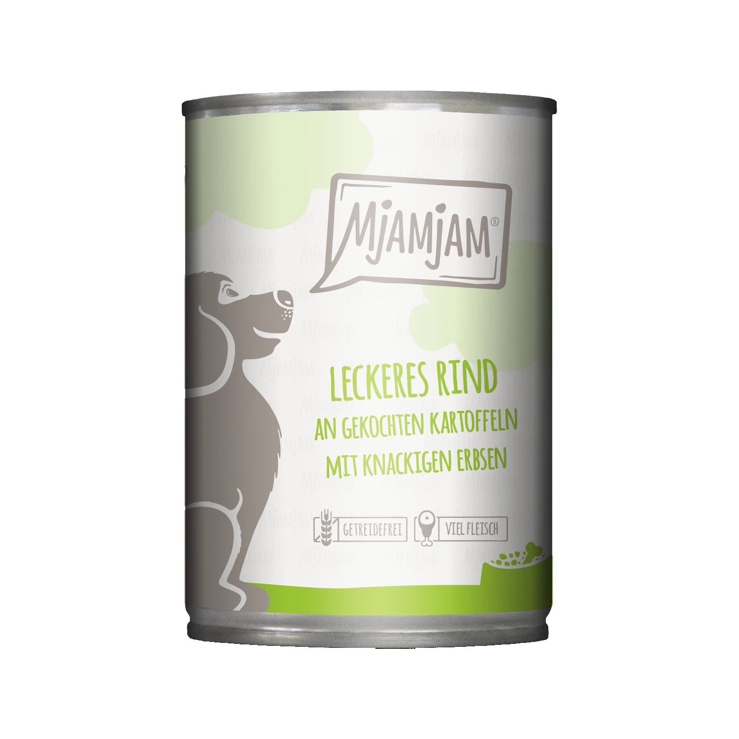 MjaMjaM Wet Food - Can Adult Dog - Beef with Potato and Pea - 12 x 400 g