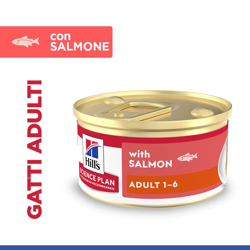 Hill's Science Plan Feline Adult Premium Mousse - Salmone