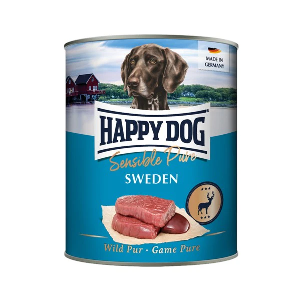 Happy Dog Sensible Pure Sweden - Selvaggina - 12 x 800 g