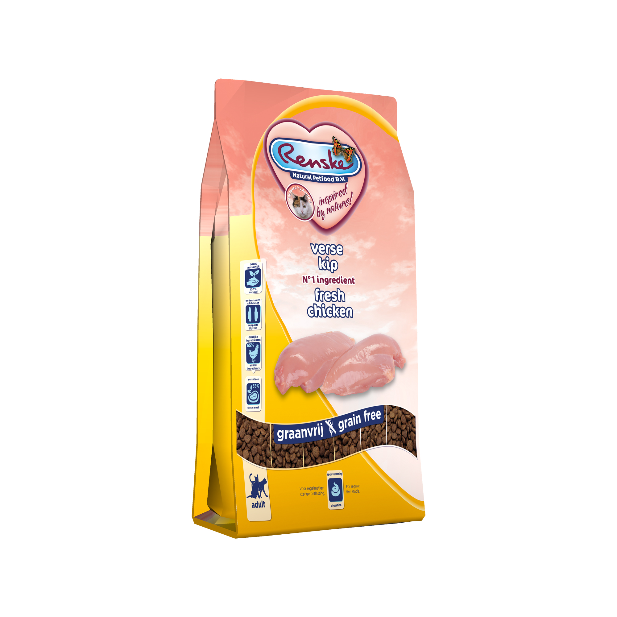 Renske Katze Super Premium Adult Trockenfutter - Ente - 6 Kg