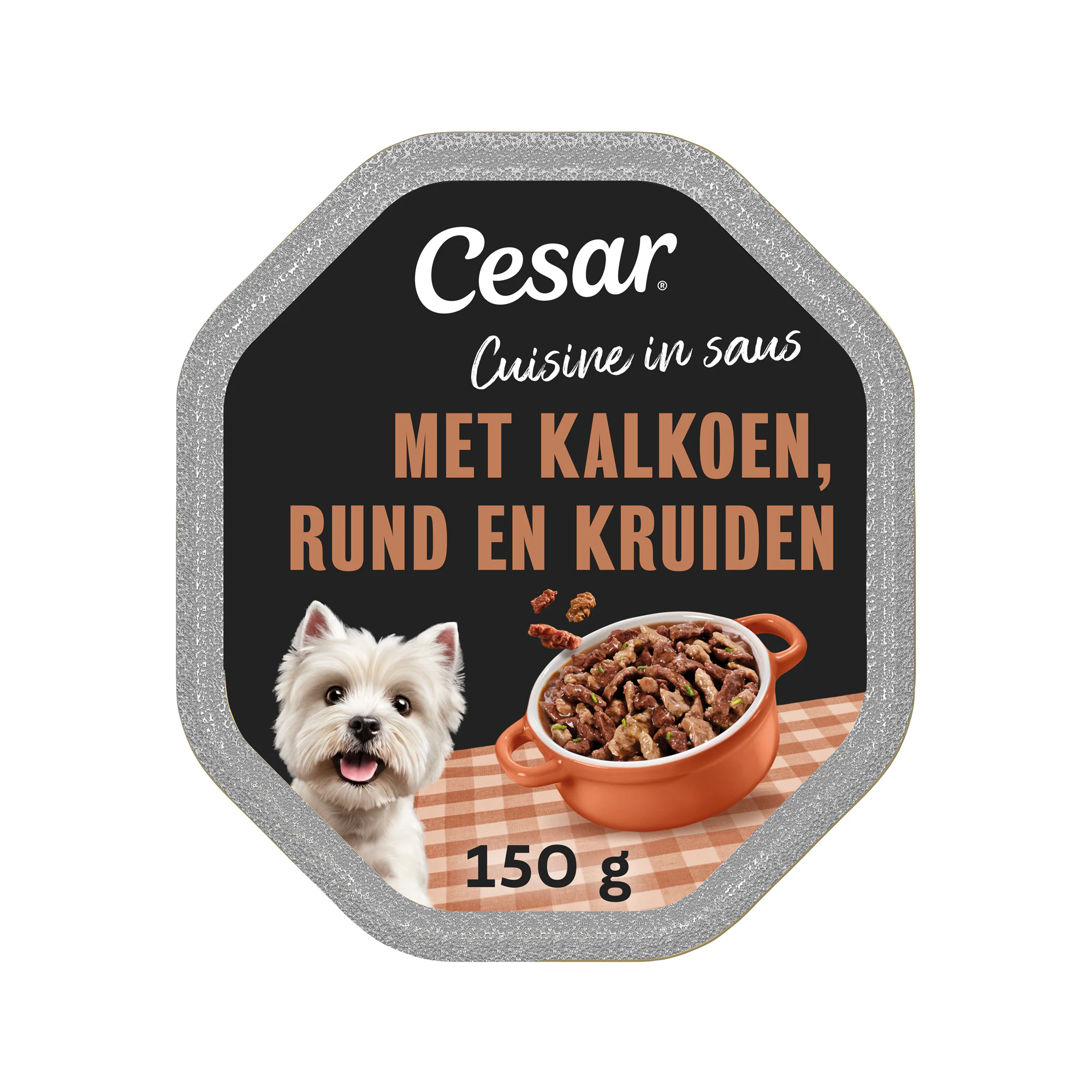 Cesar Cuisine in Saus - Kalkoen en Rund - 14 x 150 g