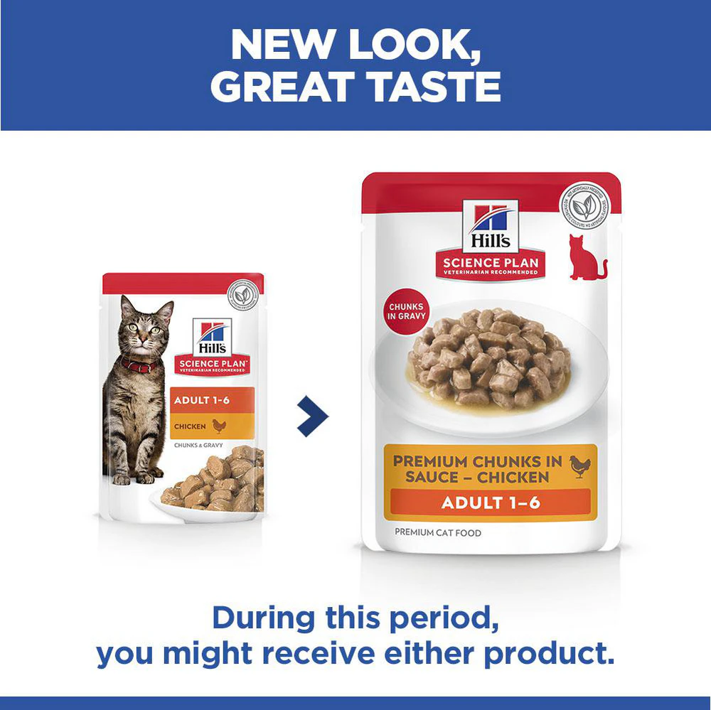 Hill's Science Plan - Feline Adult - Chicken/Poultry - Meal Pouch