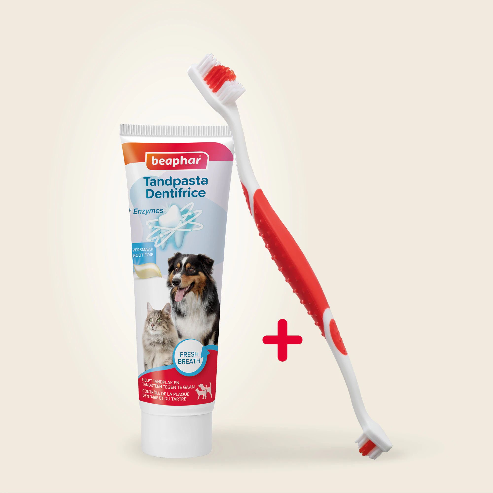 Beaphar Combi-pack Tandpasta + Tandenborstel