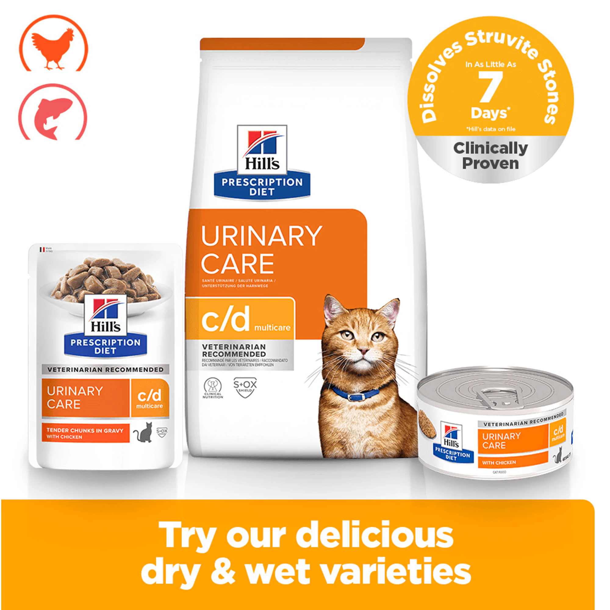 Hill's c/d Multicare - Prescription Diet - Feline - Meal pouch