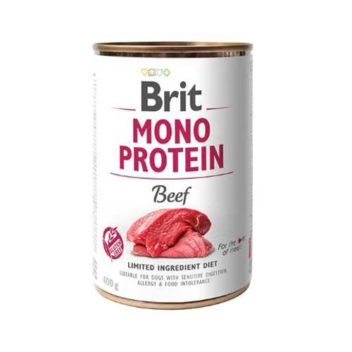 Brit Mono Protein Cans - Dog - Beef - 6 x 400 g