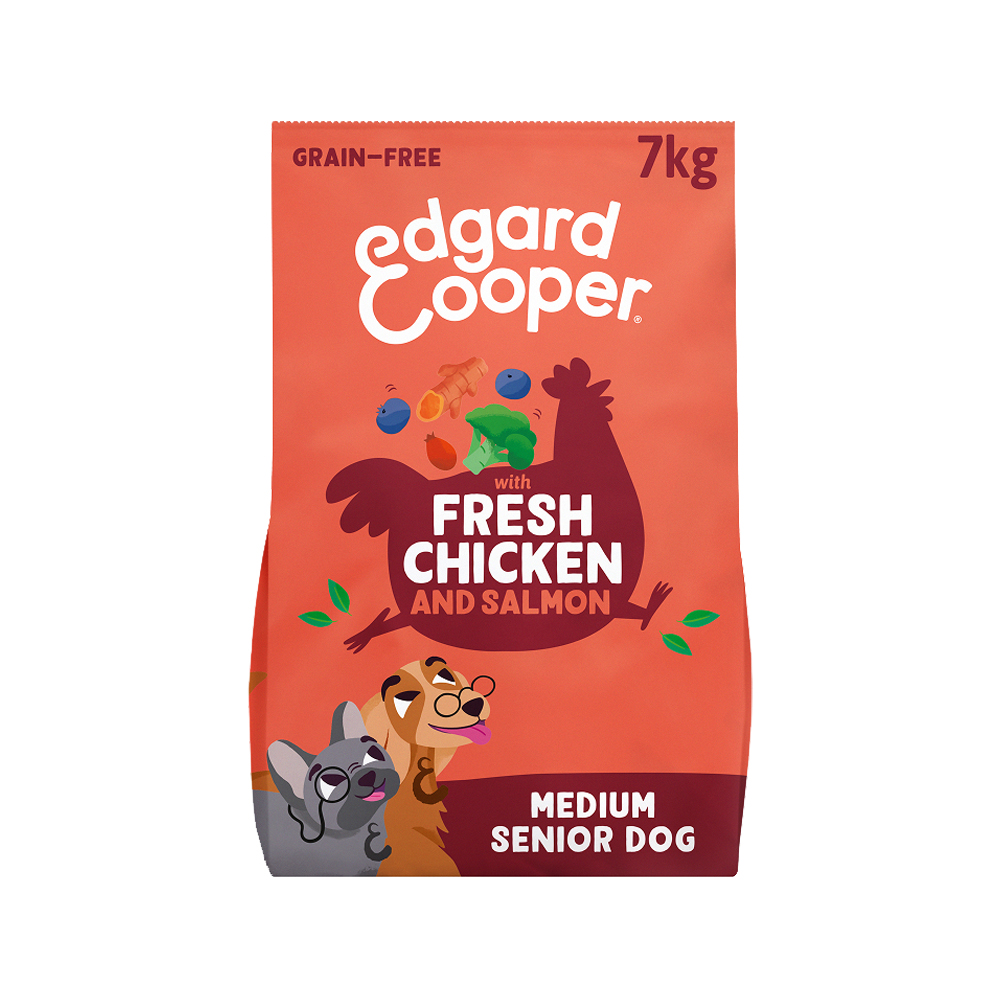 Edgard & Cooper Senior Hundefutter - Huhn & Lachs - 7 kg