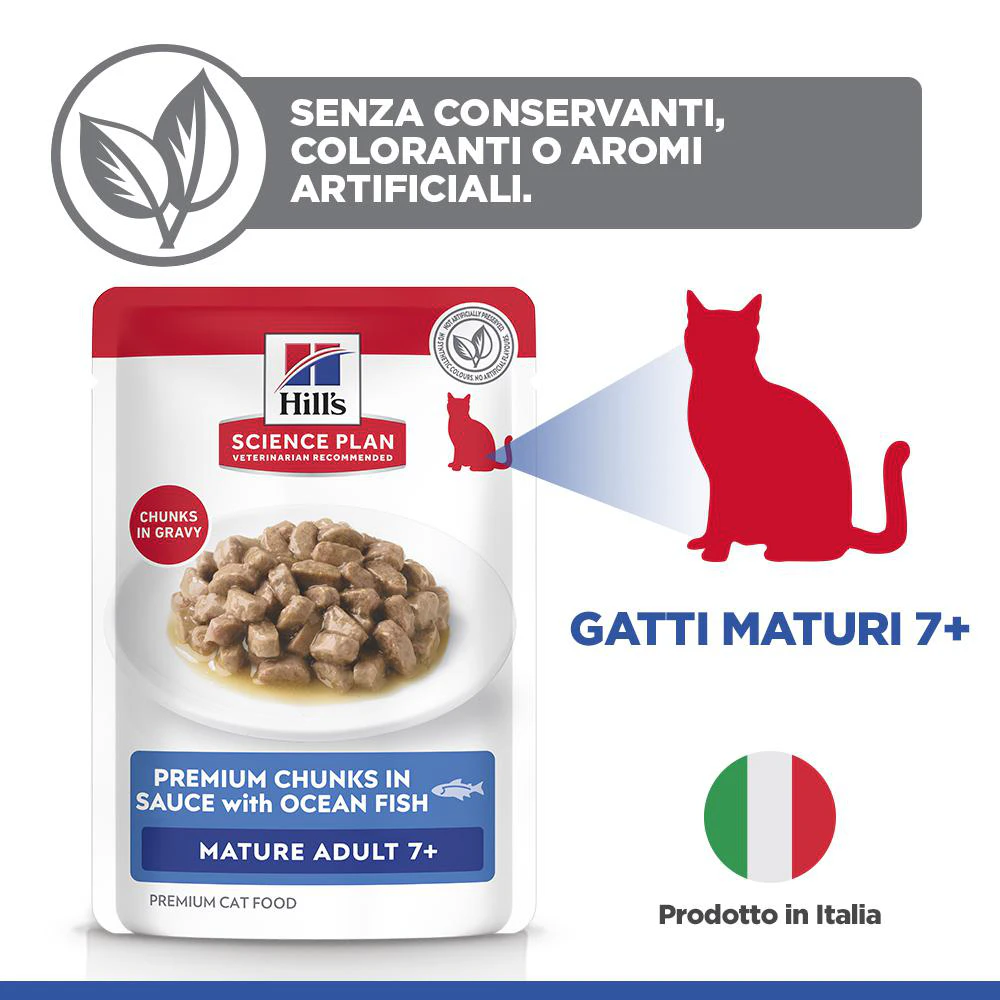 Hill's Science Plan Mature Adult - Pesce Marino - Bustina Pasto