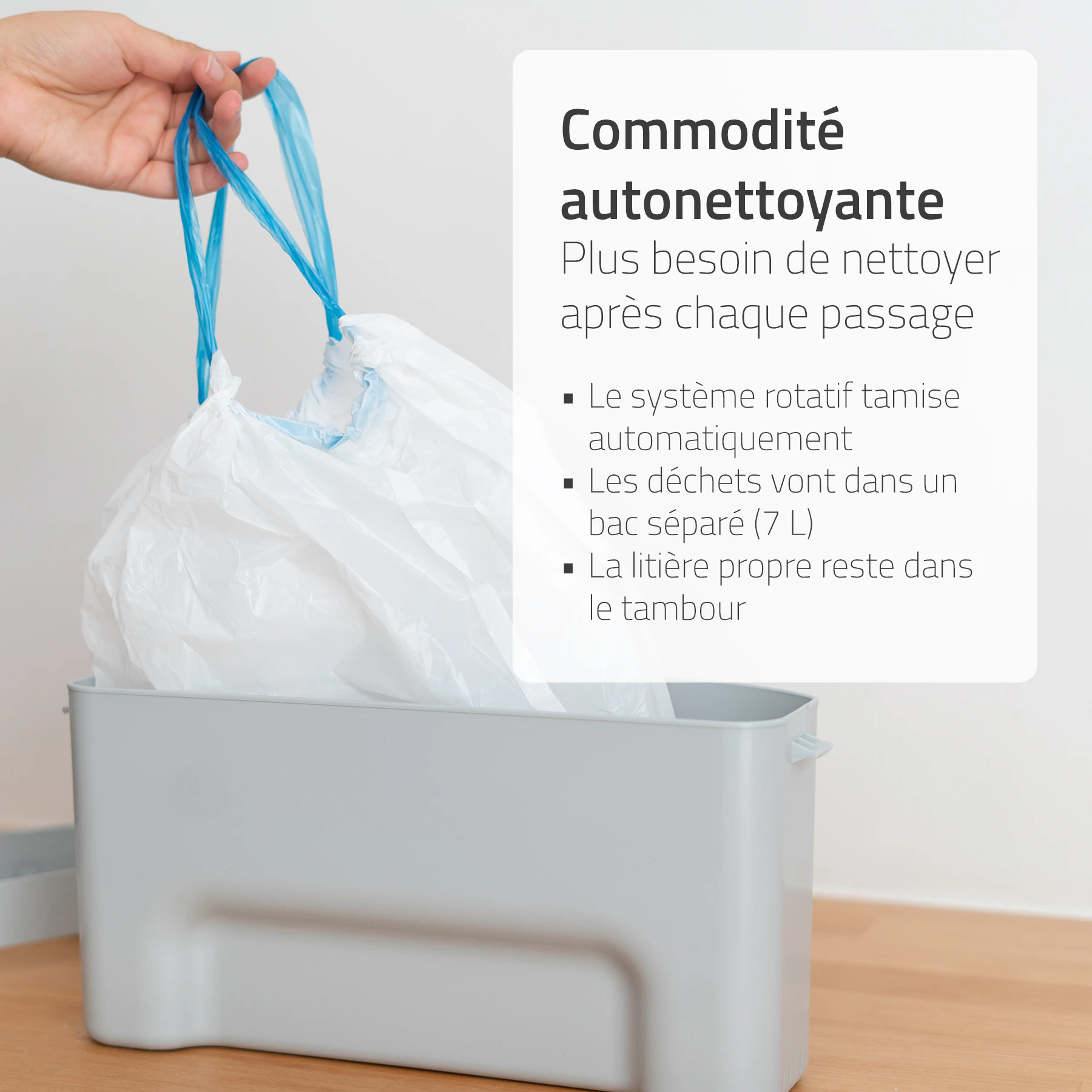 Hombli Smart Bac à Litière avec Caméra