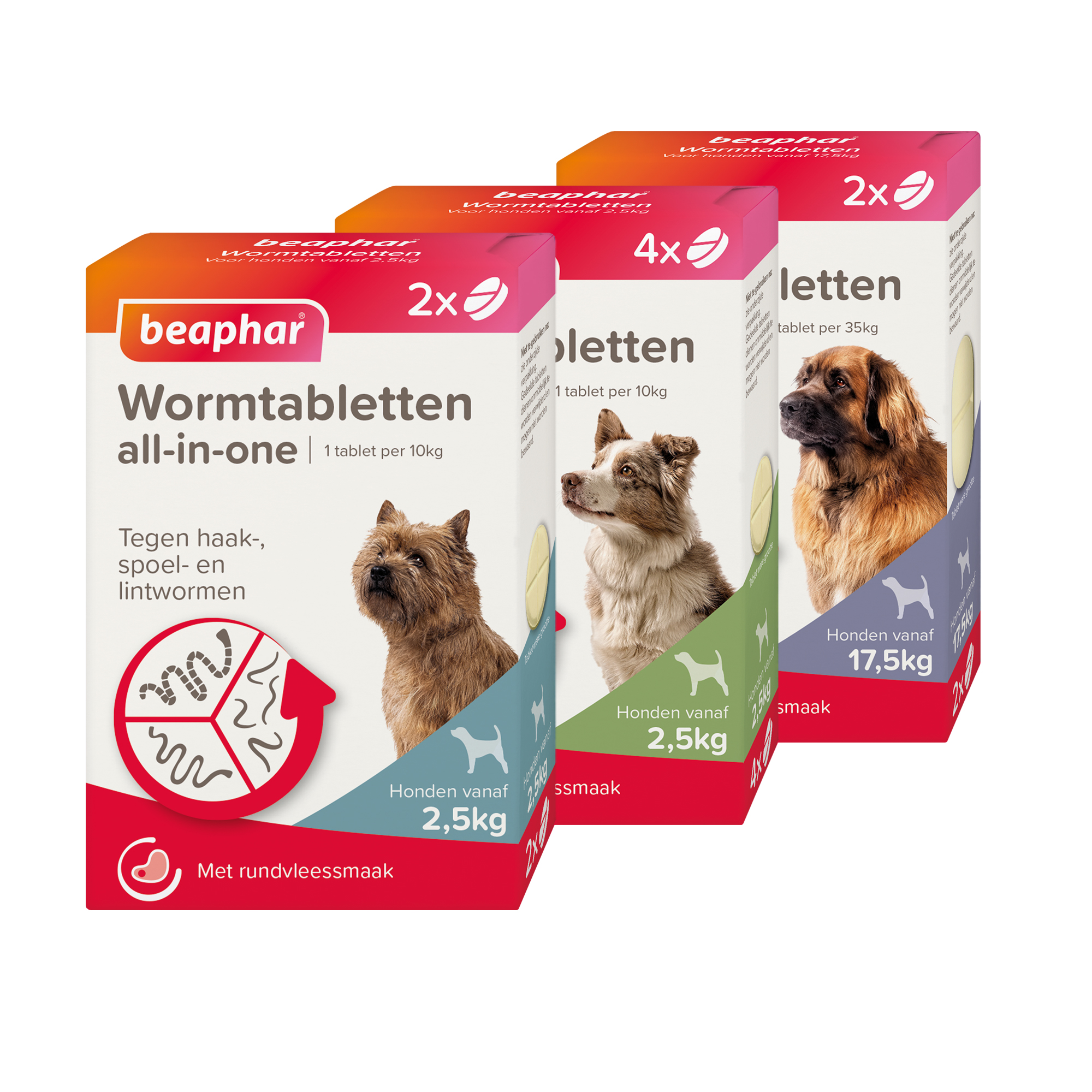 beaphar Wormtabletten All-in-One Hond 2,5 - 2 Tabletten