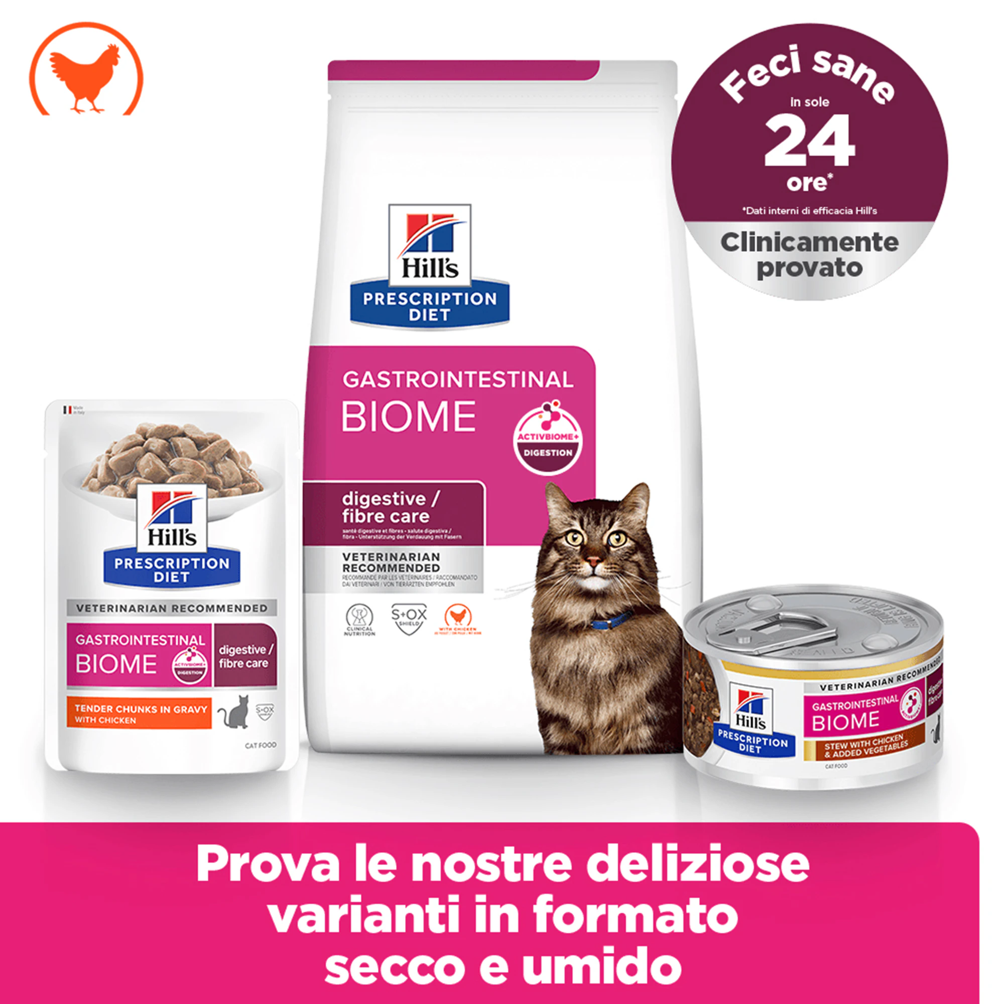Hill's Prescription Diet - Gastrointestinal Biome - Feline - Cibo Umido