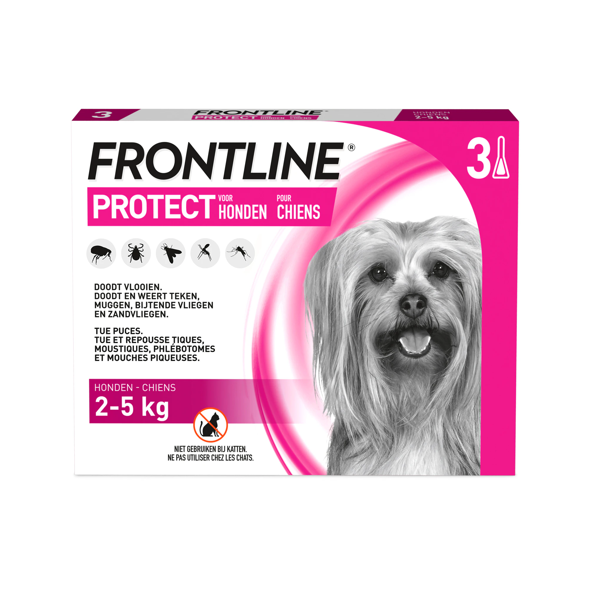 Frontline Protect Cane Spot On - XS (2-5 kg) - 3 pipette