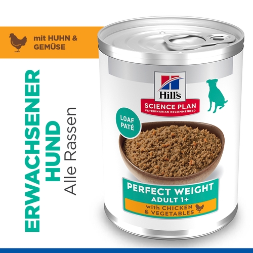 Hill's Science Plan Perfect Weight - Adult - Huhn & Gemüse - Dose