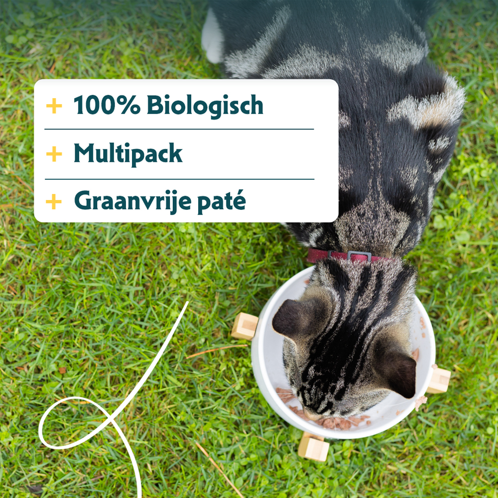 Yarrah - Bio Paté Multipack Zalm - Kat