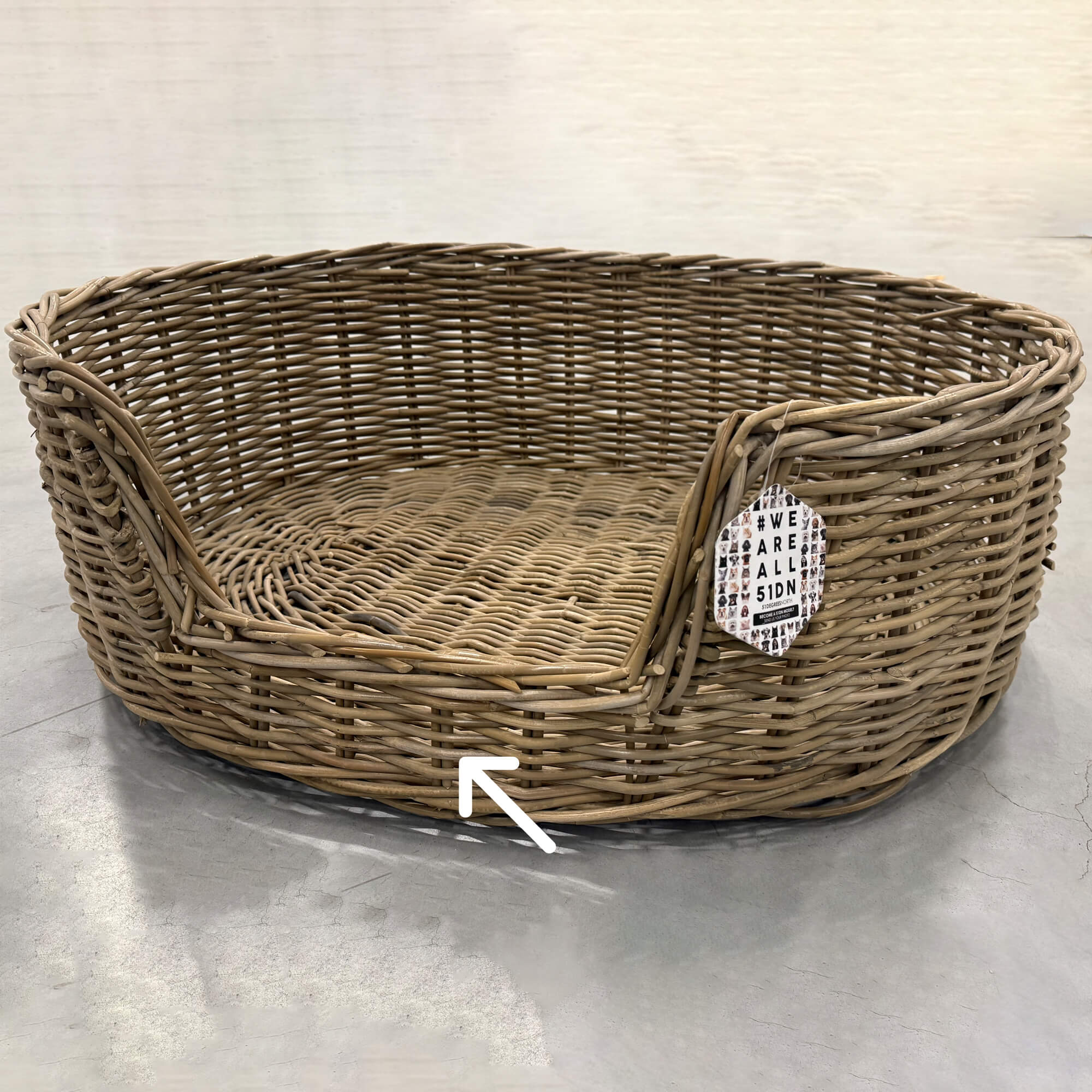 51 Degrees North Rattan Basket (Tweede kans)