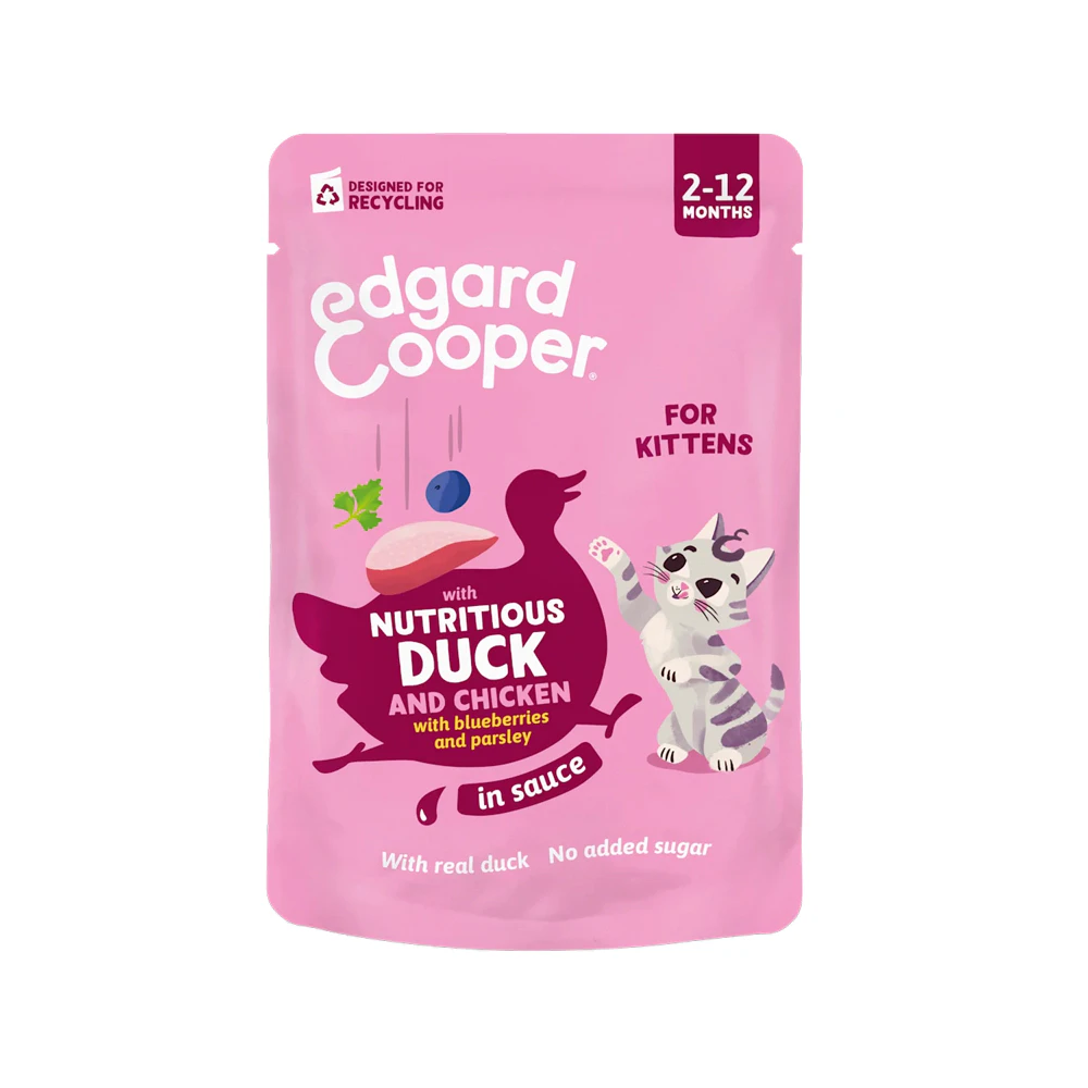 Edgard & Cooper Kitten - Kaczka & Kurczak w Sosie