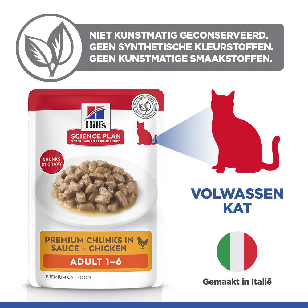 Hill's Science Plan - Feline Adult - Chicken/Poultry - Maaltijdzakje