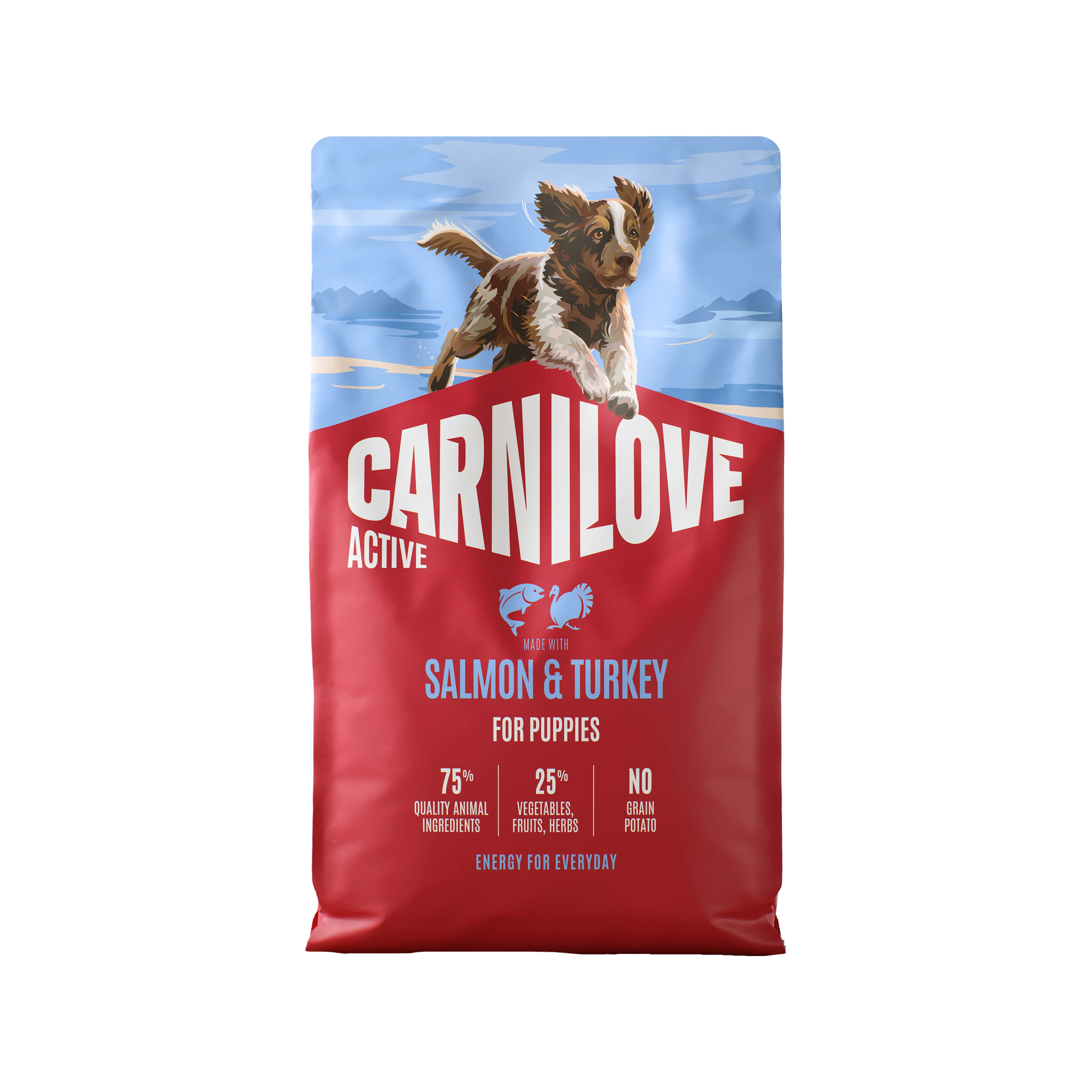 Carnilove Active Puppies met zalm & kalkoen 12 kg