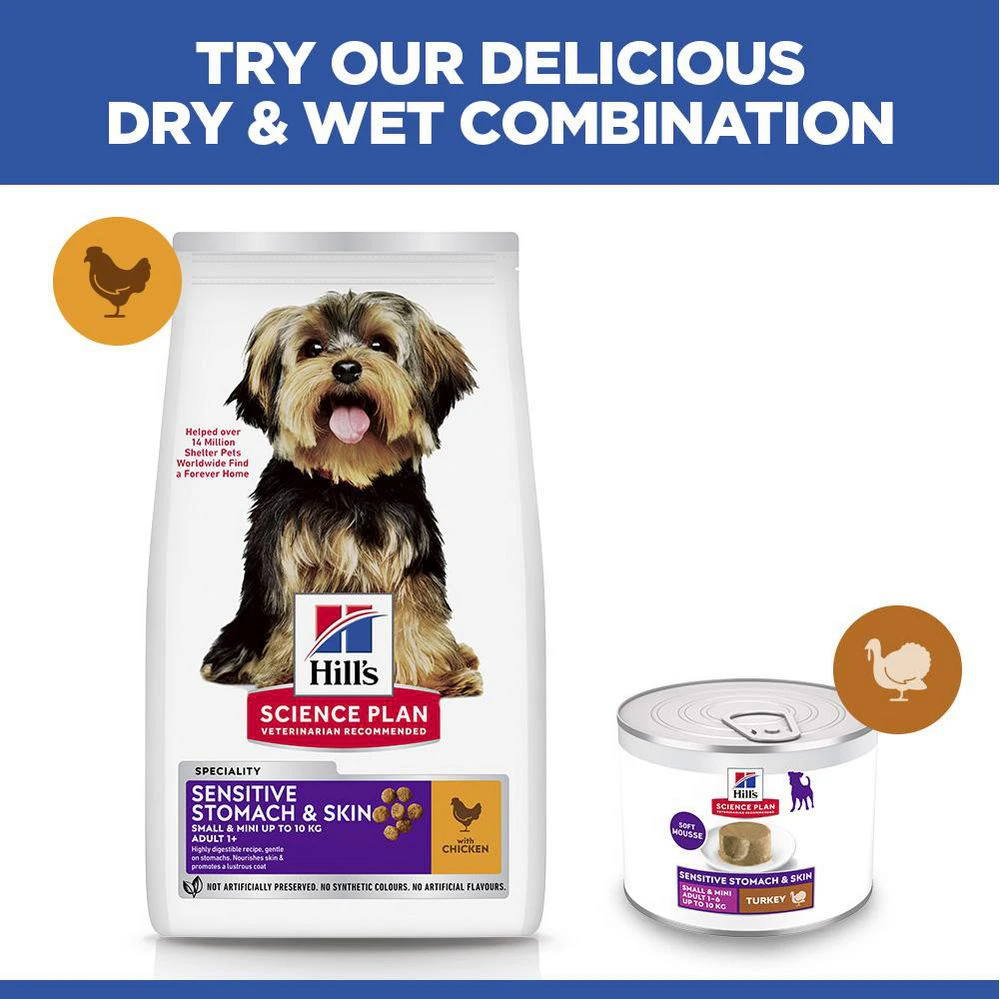 Hill's Science Plan Small & Mini - Sensitive Stomach & Skin Adult - Chicken