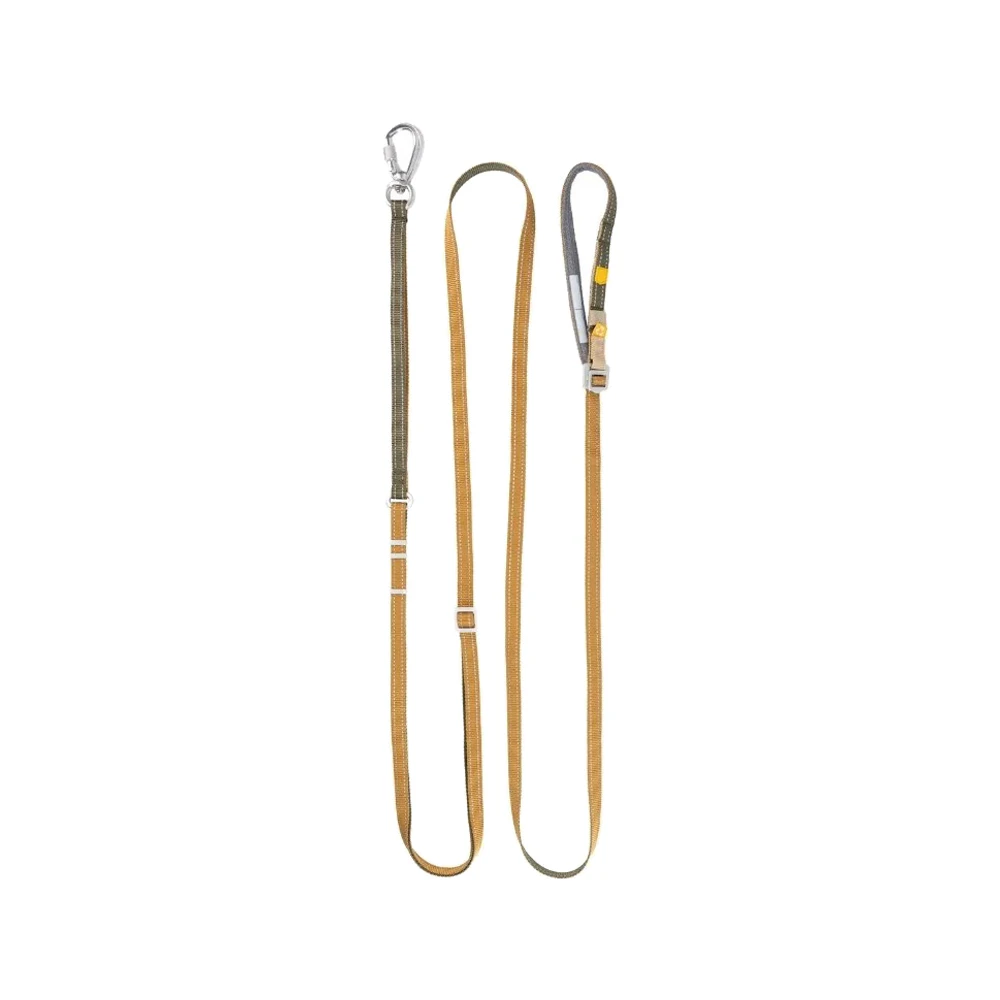 Woolly Wolf Multi-use Leash Thin - Wood Brown Mix