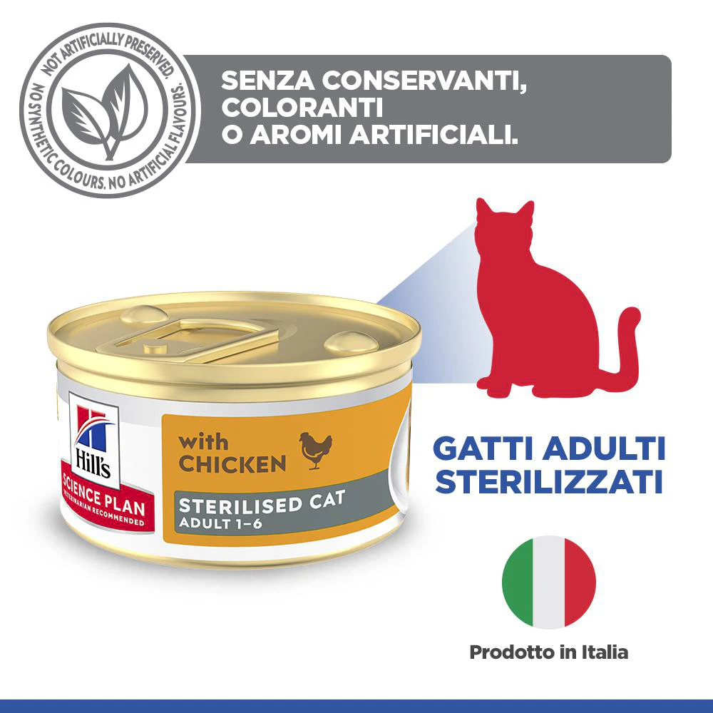 Hill's Science Plan Feline Sterilised Adult Premium Mousse - Pollo