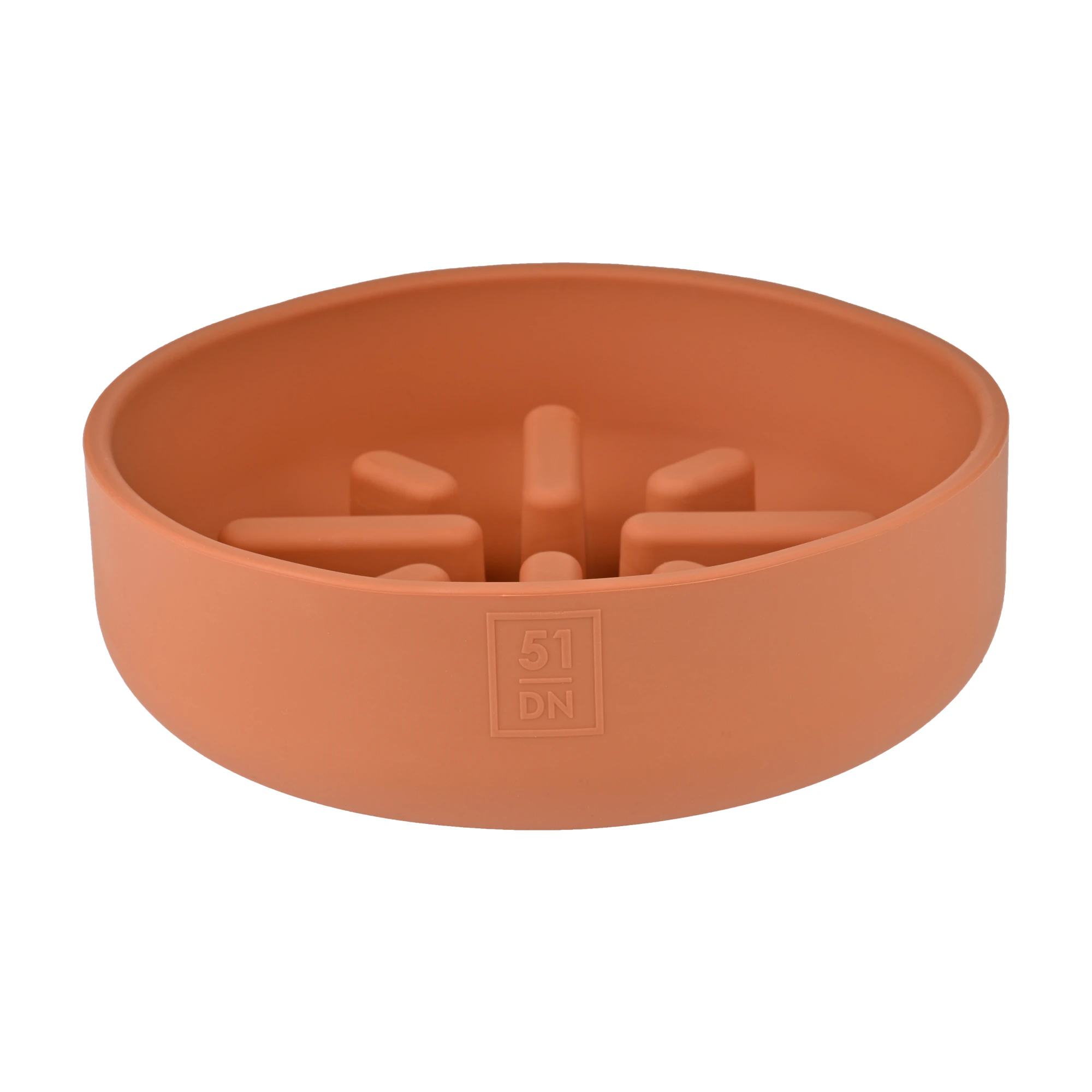 51 Degrees North Sili Bowl Slow Feeder Bowl - Terracotta - 350 ml