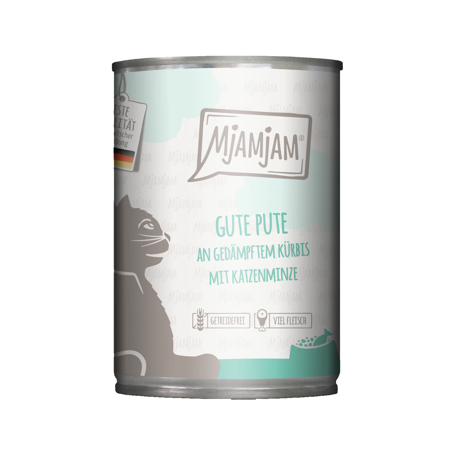 MjaMjaM Natvoer - Blik Adult Cat - Kalkoen met pompoen - 12 x 400 g