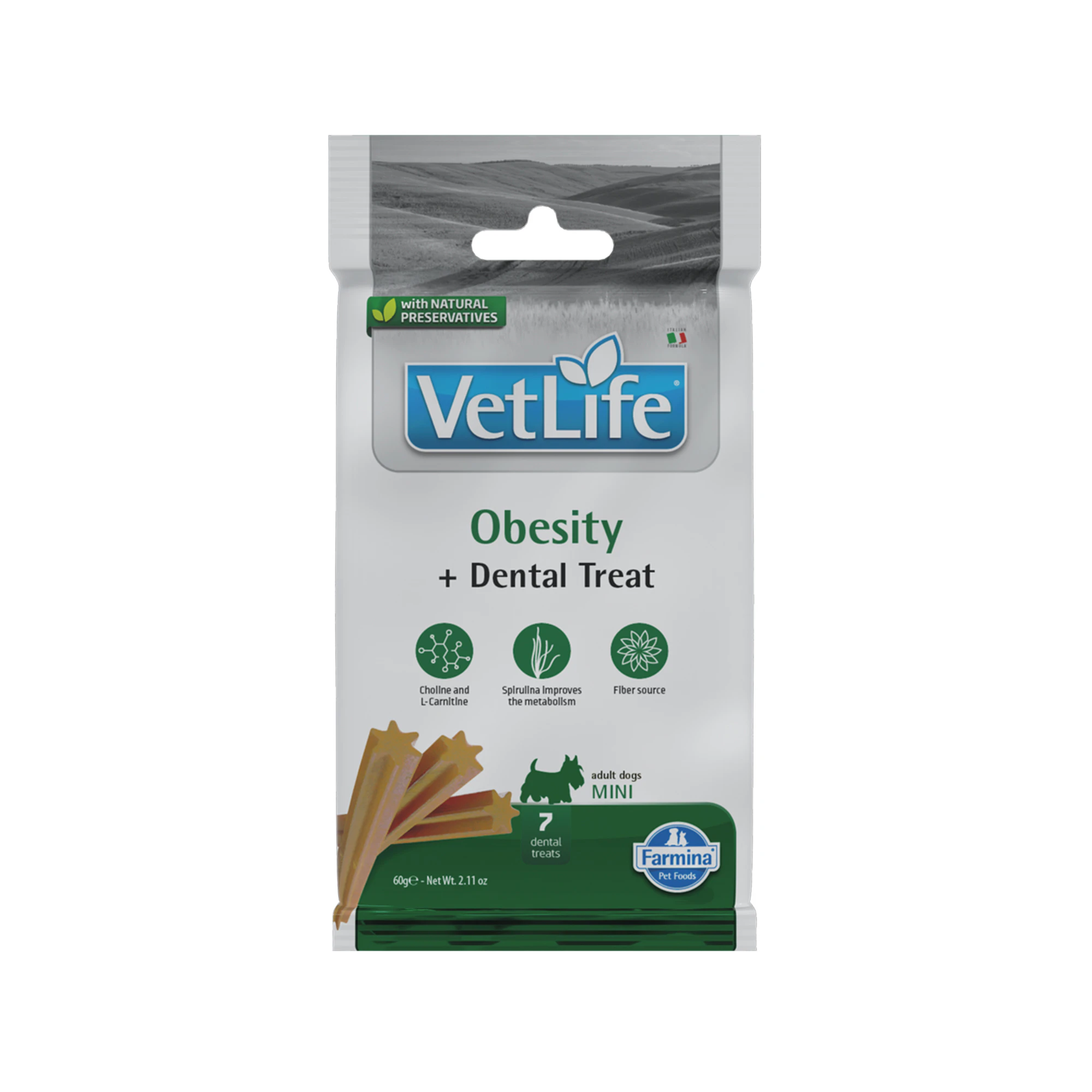 Farmina VetLife Dental Treats Obesity - Mini - 60 g
