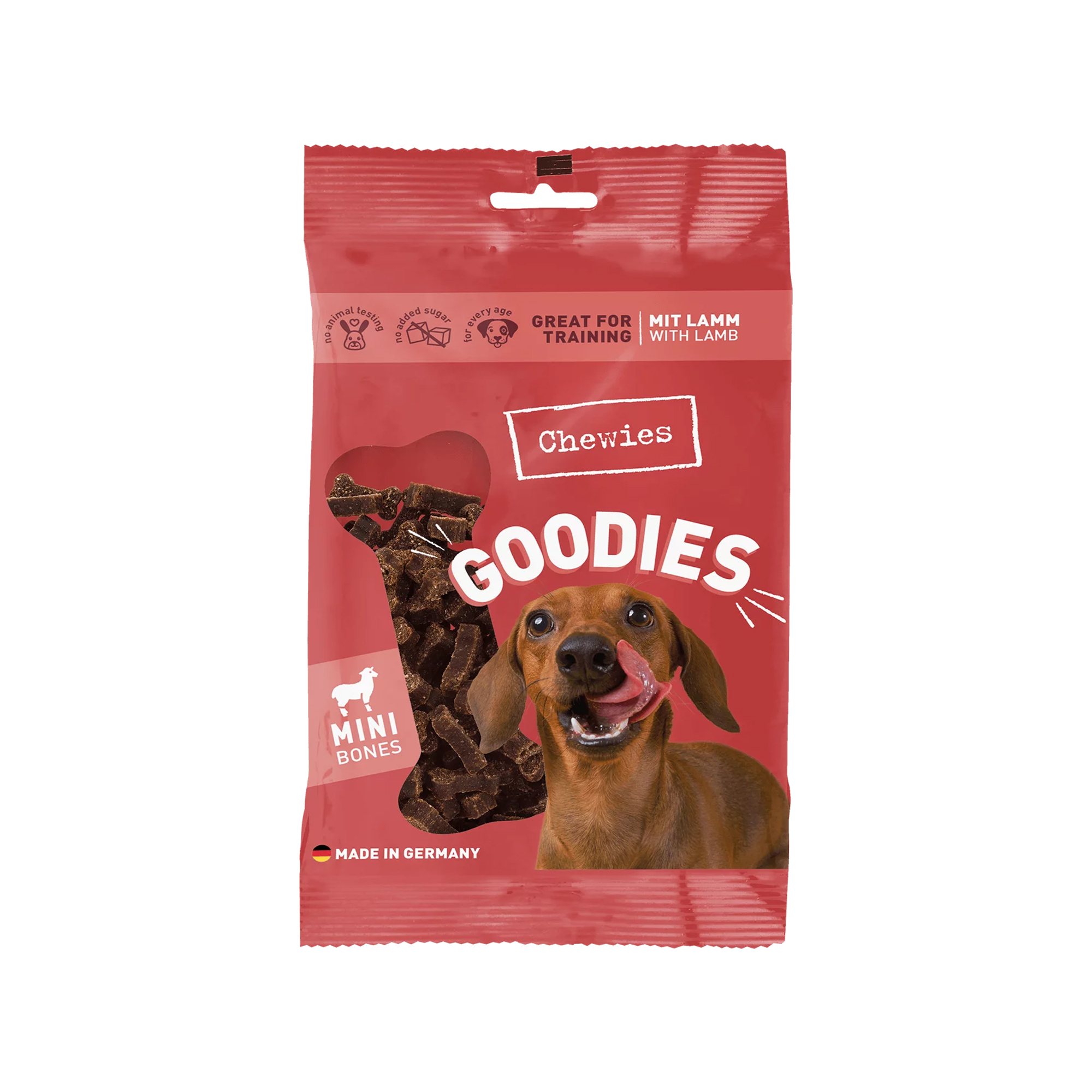Chewies Knöchelchen Mini - Lamm - 125 g - 1 cm