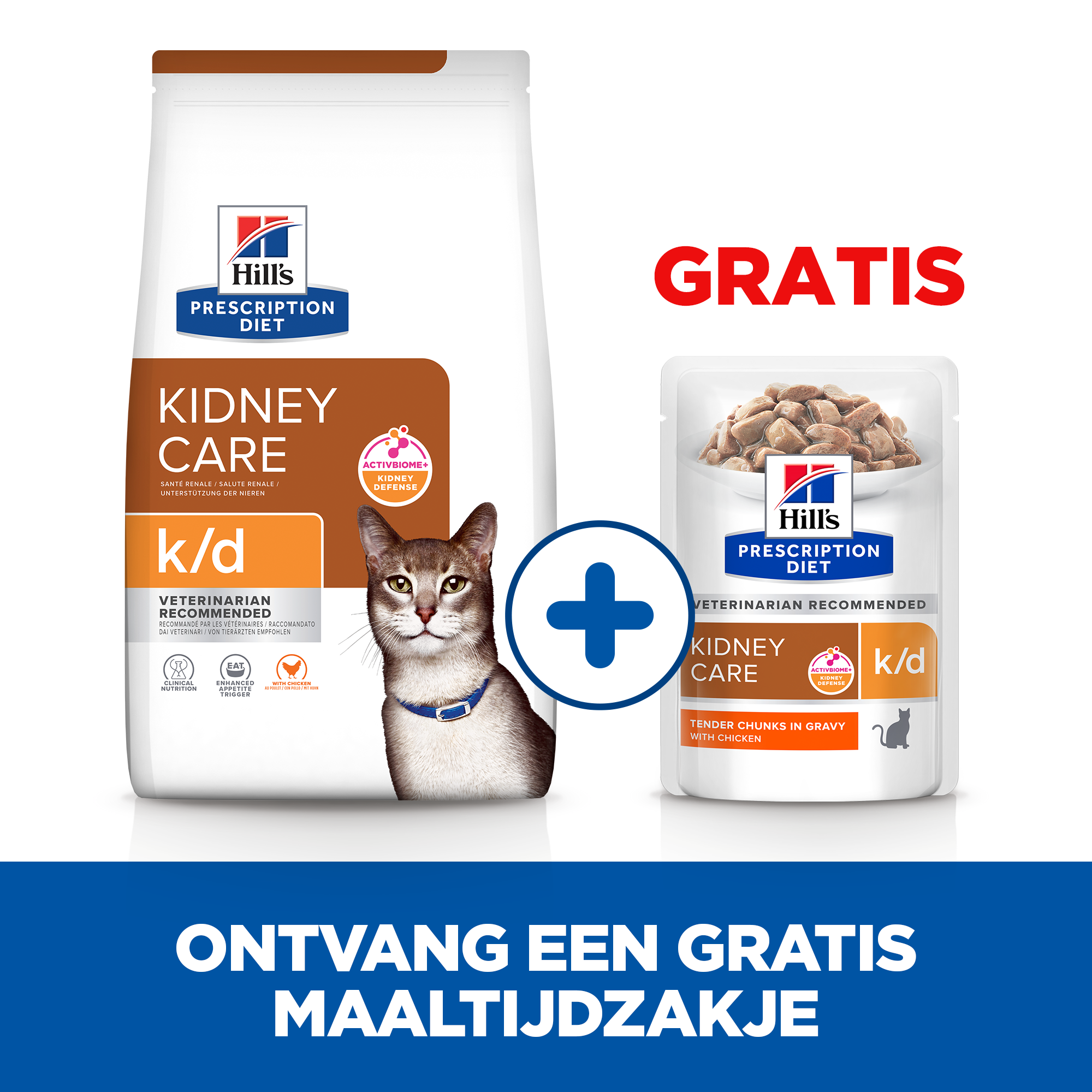 Hill's Prescription Diet k/d Kidney Care kattenvoer - Kip - 3 kg