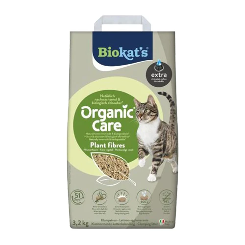 Biokat Organic Care Plant Fibres Extra Litière pour chat