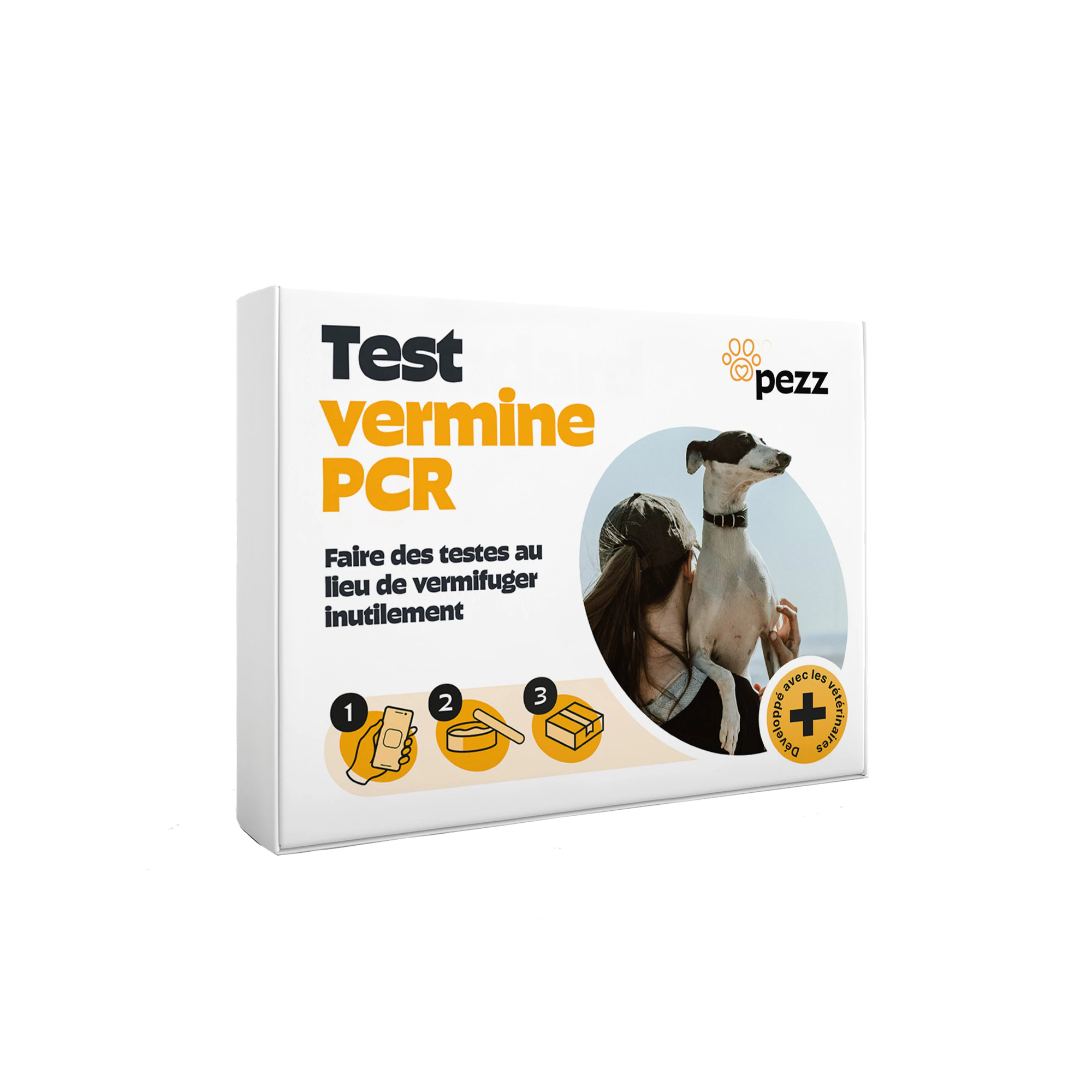 Pezz Test PCR de vers pour chien - 1 pièce