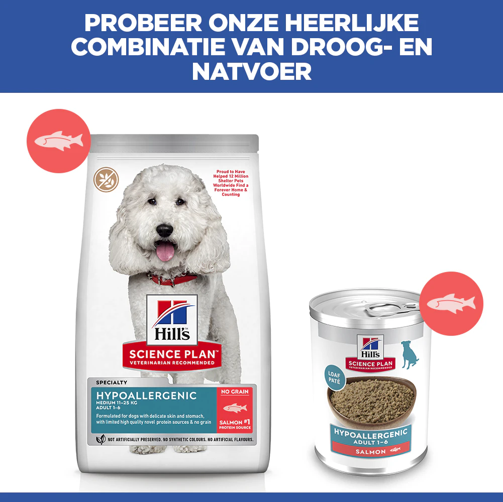 Hill's Science Plan Hypoallergenic - Adult - Zalm - Blik