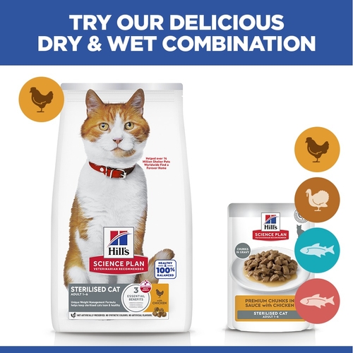 Hill's Science Plan Sterilised Cat - Adult - Chicken