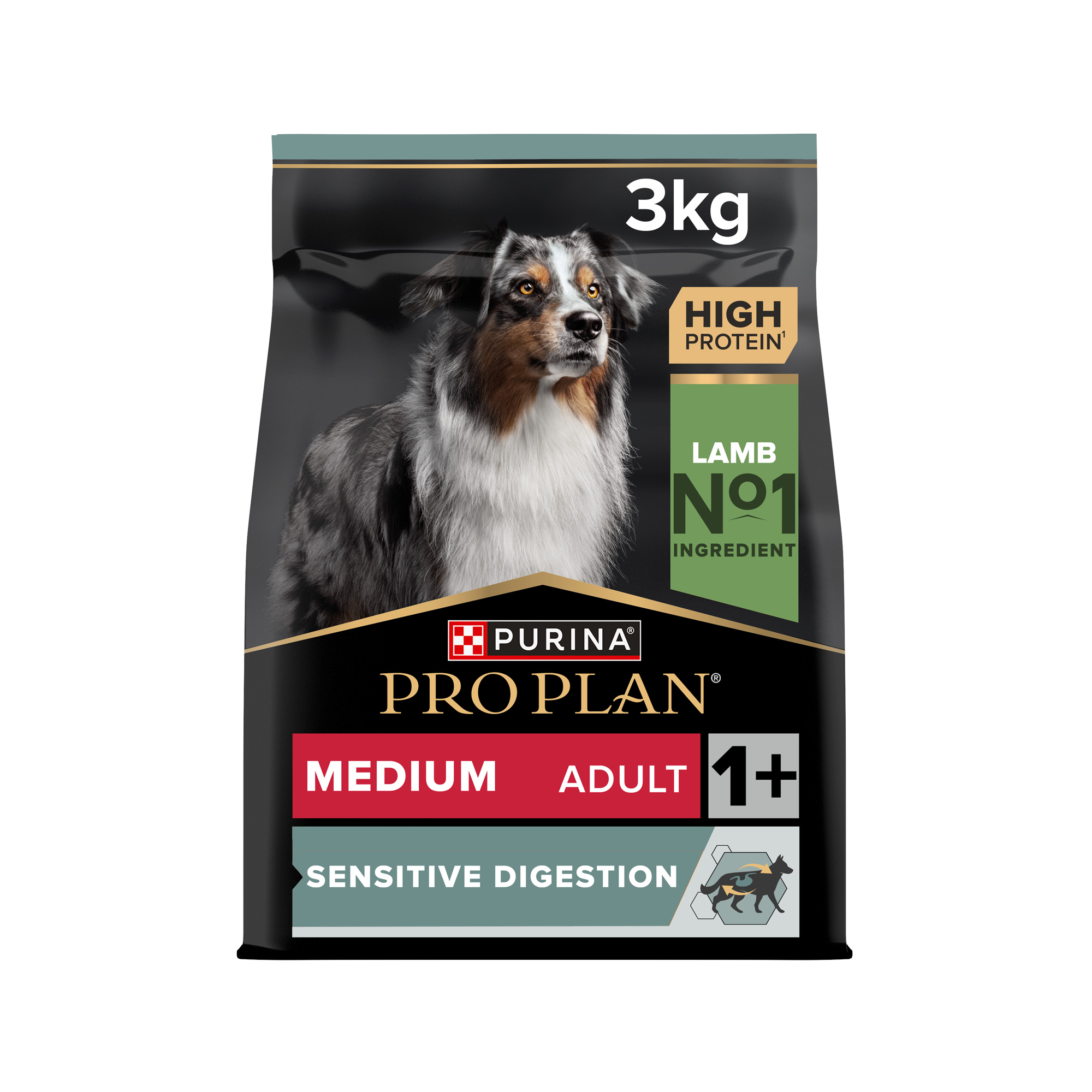 Purina Pro Plan Dog - Medium Adult - Sensitive Digestion - Lamb - 2 x 3 kg
