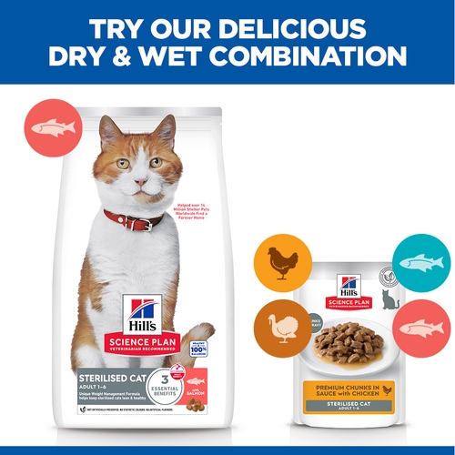 Hill's Science Plan Sterilised Cat - Adult - Salmon