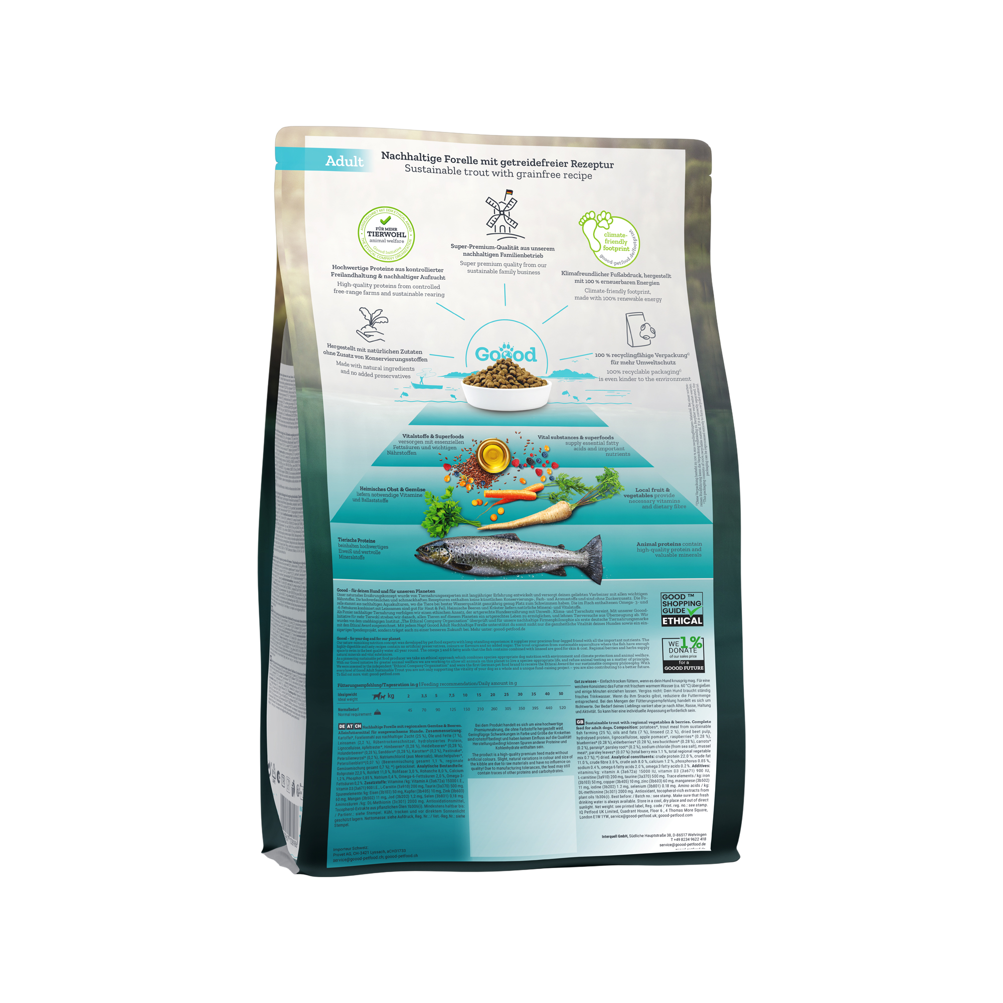 Goood Adult - Nachhaltige Forelle - 1, 8 Kg