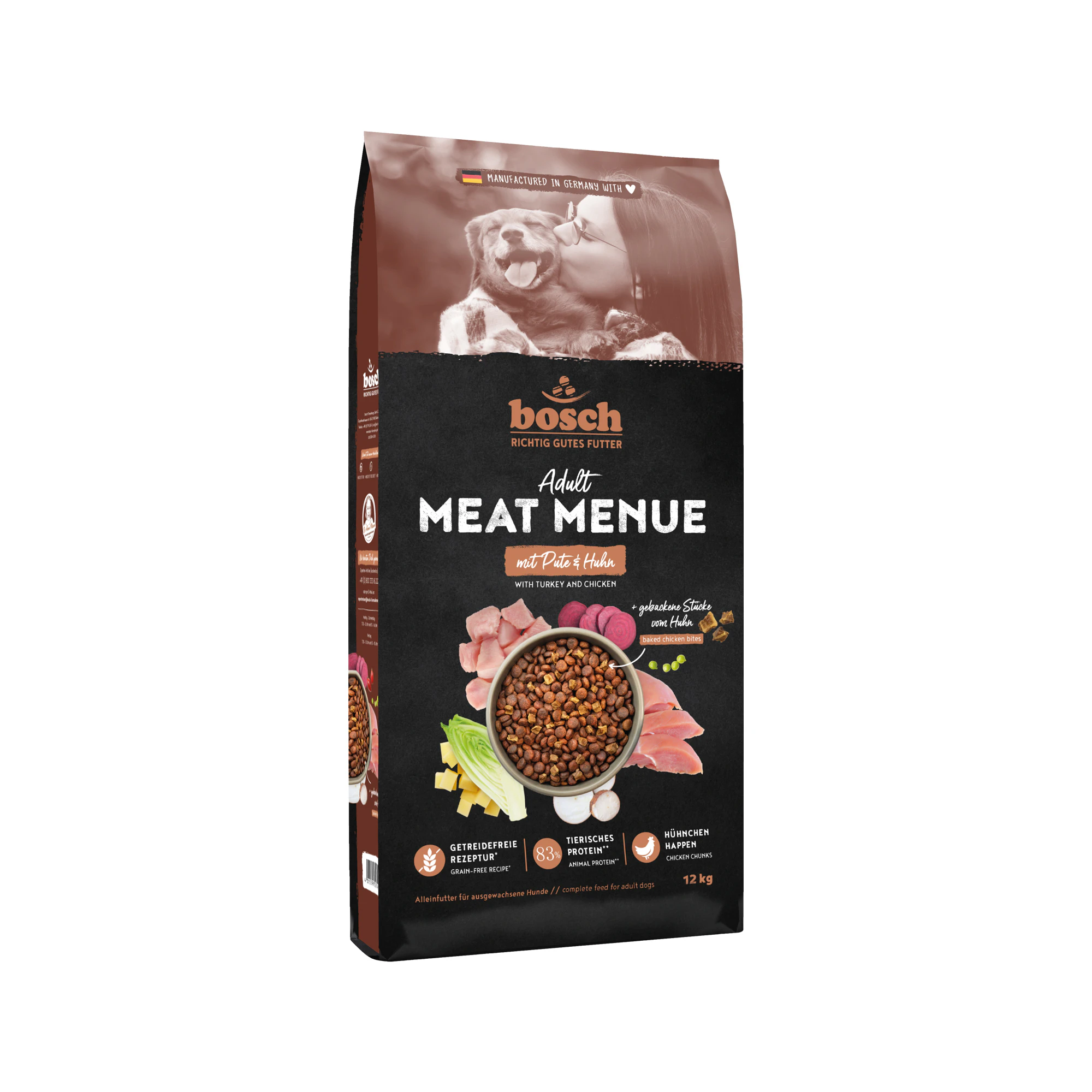 Bosch Meat Menue Adult Hundefoder - Kalkun & Kylling - 12 kg