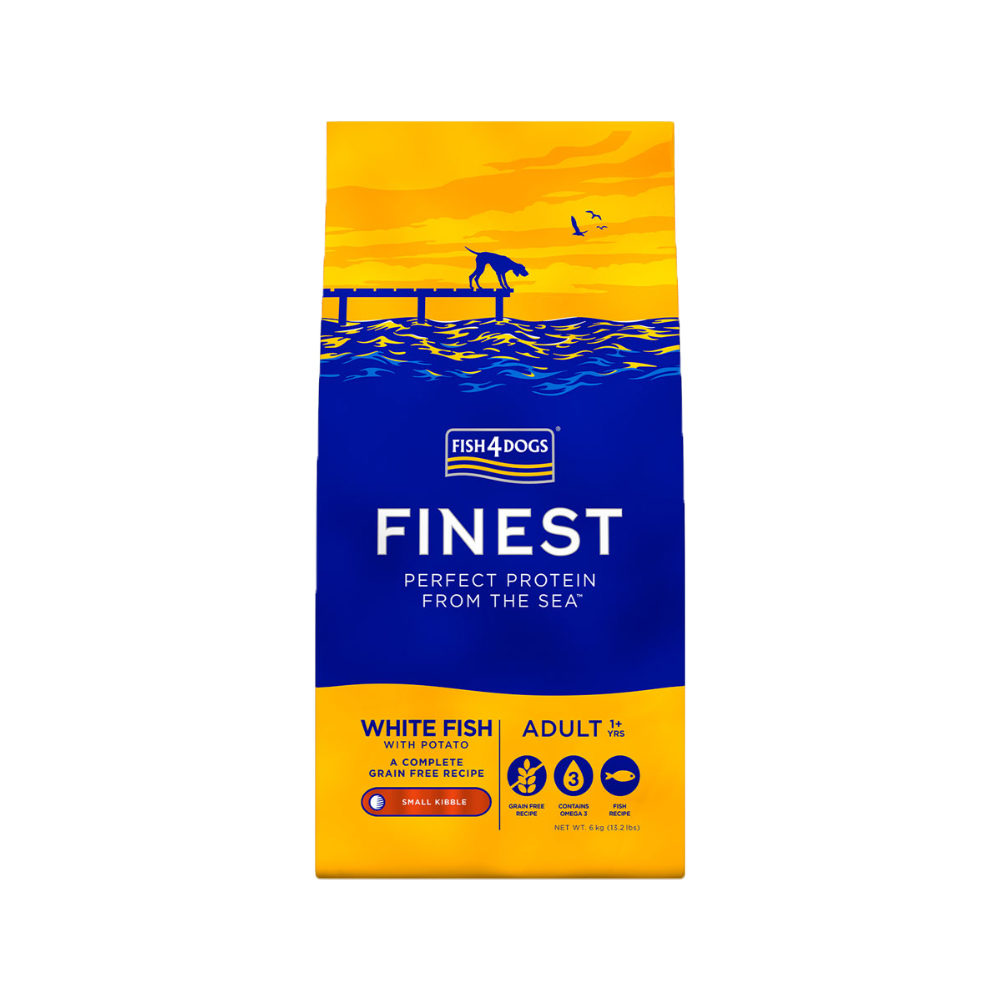 Fish4Dogs Finest Adult Complete - Witvis Grote Brok - 12 kg