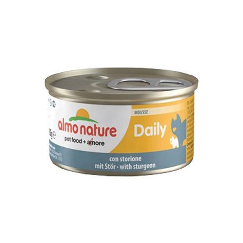 Almo Nature Daily Menu Mousse Kattenvoer - Blik - Steur - 24 x 85 g
