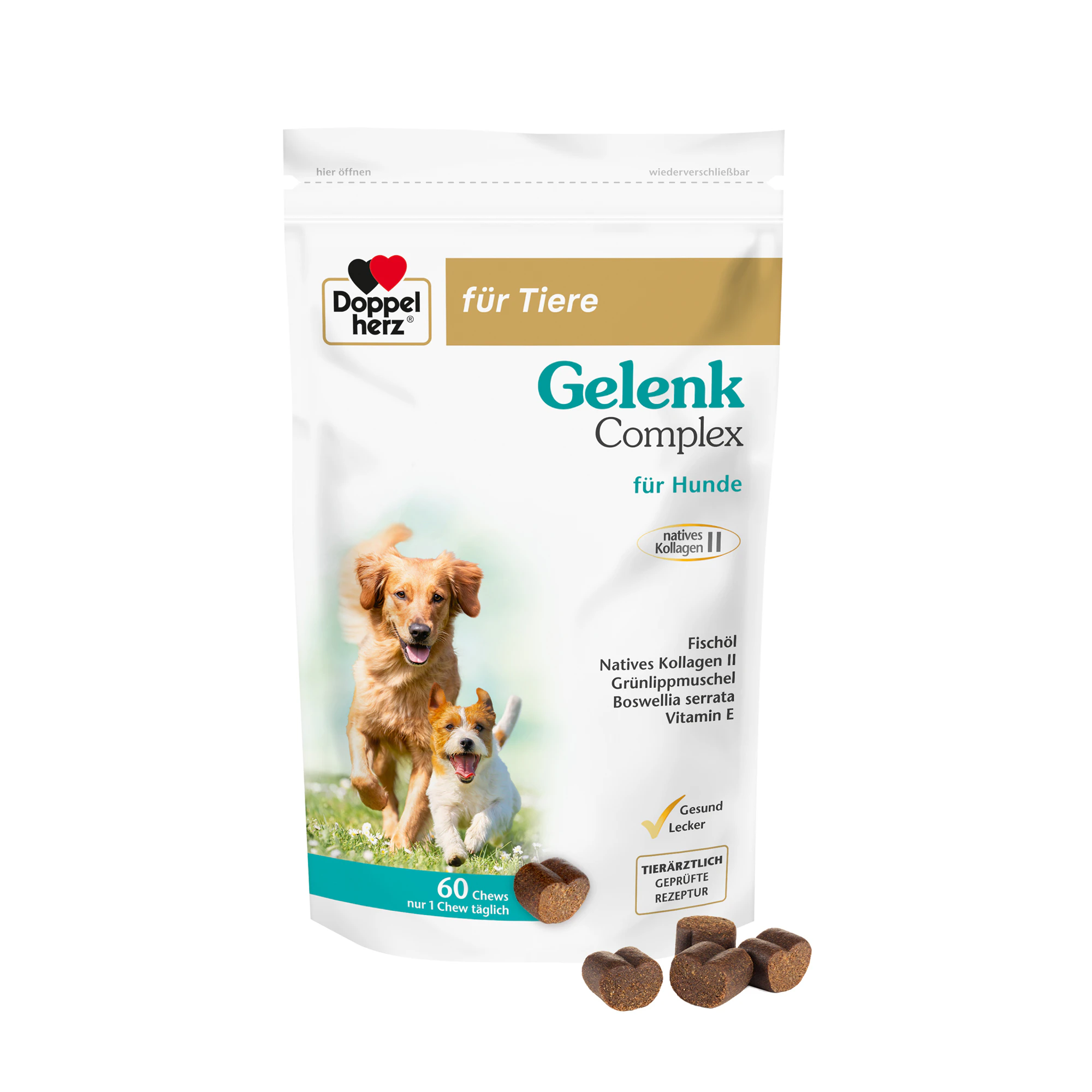 Doppelherz Gelenk Complex voor Honden - 60 chews