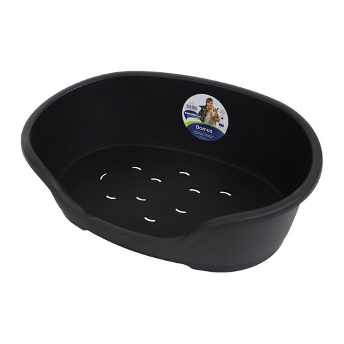 Moderna - Panier pour chien en plastique - Noir - 50 cm